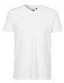 Heren T-shirt V Hals Neutral O61005 Wit